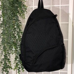 Cross Body Water Resistant Sling Bag in Black, Roomy Interior w/ Several Pockets